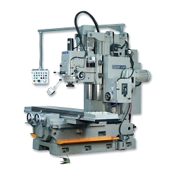 Sharp KMA-3H Bed Type Horizontal/Vertical Manual Milling Machine, 20 hp Vertical, 7.5 hp Horizontal, 220/440 V, 86.62 in L x 19.68 in W Table, 78.8 in Longitudinal Travel, NST #50 Spindle