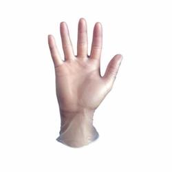 SHOWA® 2005PFL-08 Disposable Gloves, L, Vinyl, Clear, 9-1/2 in L, Non-Powdered, Smooth, 5 mil THK, Application Type: Industrial Grade, Ambidextrous Hand
