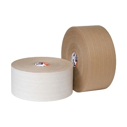 Shurtape® 101727 WP 300 Conformable Performance-Grade Paper Packaging Tape, 138 m L x 76 mm W, 7 mil THK, Water Activated Adhesive, Reinforced Kraft Paper/(MD) G75/(CD) G150 Fiberglass Backing, Natural