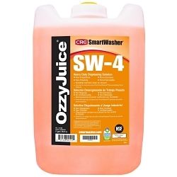 SmartWasher® 14148 OzzyJuice® SW-4 Heavy Duty Industrial Strength Non-Flammable Water Based Cleaning Solution, 5 gal Jug, Minimal Odor/Scent, Light Brown, Liquid Form