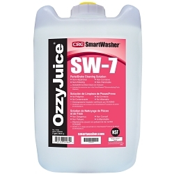 SmartWasher® 14721 OzzyJuice® SW-7 Non-Flammable Water Based Parts/Brake Cleaning Solution, 5 gal Pail, Clear, Liquid, 200 deg F Flash