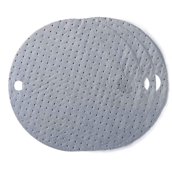 SPC® AllWik® DTA25 2-Hole Industrial Absorbent Drum Top Cover, 22 in W x 1 ply THK, 6 gal Absorption, Meltblown Polypropylene