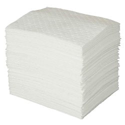 SPC® Oil Plus™ OP100 Heavyweight Perforated Absorbent Pad, 19 in L x 15 in W x 3 ply THK, 26 gal Absorption, Meltblown-Meltblown-Meltblown Polypropylene