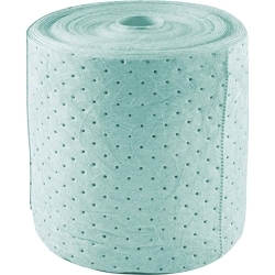 SPC® Universal Plus™ SPCUN1019 Mediumweight Perforated Single Surface Absorbent Roll, 150 ft L x 15 in W x 3 ply THK, 39 gal Absorption, Meltblown-Meltblown-Meltblown Polypropylene