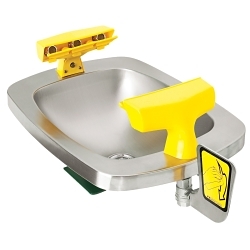 Speakman® SE-400 Select Large Rectangular Eye/Face Wash Bowl, Wall Mount, Push Handle Operation, ANSI/ISEA Z358.1