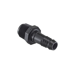 Spears® 1436-073 Pipe Reducing Adapter, 1/2 x 3/8 in Nominal, MNPT x Spiral Barb End Style, Polypropylene, Domestic