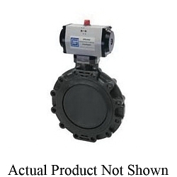 Spears® 41101H101-015 Premium Actuated Standard Butterfly Valve, Flanged Connection, 150 psi Pressure, PVC Body, EPDM/FKM Seal