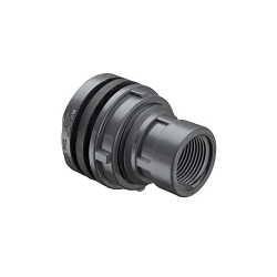 Spears® 8172-030 Standard Tank Adapter With Neoprene Gasket, 3 in Nominal, FNPT End Style, 4-5/8 in Hole, PVC, Domestic
