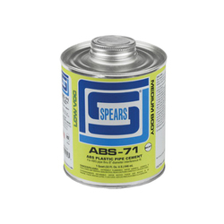 Spears® ABS71M-030 Low VOC Medium Body ABS Solvent Cement, 1 qt Container, Milky