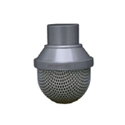 Spears? FVS-005 Foot Valve Screen, 1/2 in, Spigot, Molded PVC Body, Domestic
