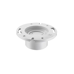 Spears® P800KO-422 DWV Closet Flange With Knockout, 4 x 3 in Hub Pipe, 2-25/32 in L, PVC, Domestic