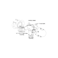 Spirax Sarco 0620280 Mechanism Assembly With Float, For Use With: Model CA46 14 bar 1/2 and 3/4 in Austenitic Stainless Steel Air and Gas Trap