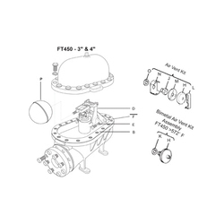 Spirax Sarco 66395 Mechanism Kit, For Use With: FT450-4.5 1-1/2 in Cast Steel Float/Thermostatic Steam Trap and FA450 Steel Liquid Drain Trap