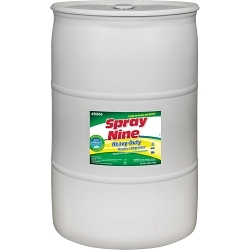 Spray Nine® 26855 MP Series Multi-Purpose Cleaner and Disinfectant, 55 gal Drum, Citrus Odor/Scent, Clear, Liquid Form