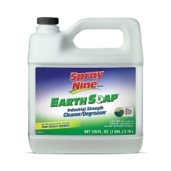 Spray Nine® 27901 Earth Soap® Concentrated Cleaner/Degreaser, 1 gal Spray Bottle, Lemon Odor/Scent, Green, Liquid Form