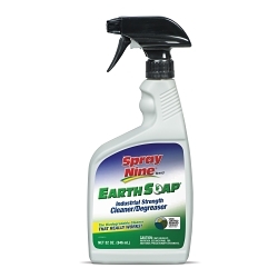 Spray Nine® 27932 Earth Soap® Concentrated Cleaner/Degreaser, 32 oz Bottle, Lemon Odor/Scent, Green, Liquid Form