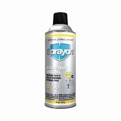 SprayonĀ® S00200000 LUā¢200 Anti-Seize Extreme Pressure Dry Film Moly Lubricant, 16 oz Aerosol Can, Liquid Form, Black, 0.71