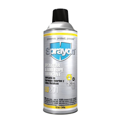SprayonĀ® SC0201000 LU 201 Open Gear and Wire Rope Lubricant, 16 oz Aerosol Can, Liquid/Viscous Form, Black, 0.74 to 0.89