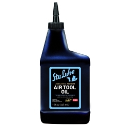 Sta-Lube® SL2531 Non-Flammable Air Tool Oil, 15 oz Bottle, Faint Petroleum Odor/Scent, Liquid Form, Amber/Blue