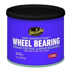 Sta-Lube® SL3111 New Generation Non-Flammable Wheel Bearing Grease, 14 oz Can, Faint/Mild Petroleum Odor/Scent, Amber, Semi-Solid to Solid Grease Form