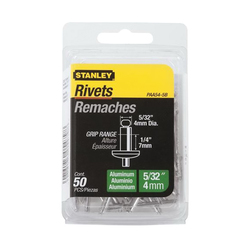 Stanley® PAA54-5B Medium Strength Blind Rivet, 5/32 in Dia, 1-3/4 in L, 1/4 in Grip, Aluminum