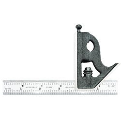 Starrett® 11H-6-16R Combination Square Set, 2 Pieces, 6 in L, Hardened Steel Blade, Square Head