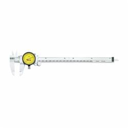 Starrett® 120MB-300 Accurate Direct Reading Reliable Dial Caliper, 0 to 300 mm, Graduation 0.02 mm, 0.3 in Inside x 3 in Outside D Jaw, Stainless Steel, Satin