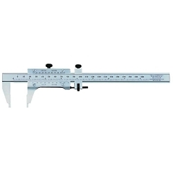 Starrett® 123EMZ-6 Master Vernier Caliper With Wood Case, 0 to 6 in Measuring, Graduations 0.001 in, 1-9/16 in D Jaw, Fine Tool Steel, Satin Chrome