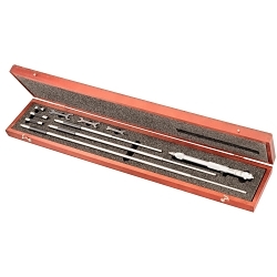Starrett® 124CZ Solid Rod Inside Micrometer, 8 to 32 in, Graduations: 0.001 in, Steel
