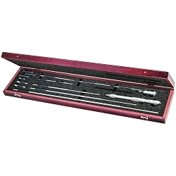 Starrett® 124DZ Solid Rod Inside Micrometer, 2 to 32 in, Graduations: 0.001 in, Steel