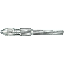 Starrett® 162D Regular Pin Vise, 0.115 to 0.187 in Capacity, 17/32 in Dia x 4-5/64 in L, Knurled Grip Handle