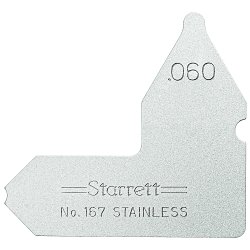 Starrett® 167-060 Imperial Radius Gage, 0.06 in, Stainless Steel, Satin