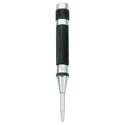 Starrett® 18AA Automatic Center Punch With Adjustable Stroke, 7/16 in Tip, 4 in OAL, Steel Tip