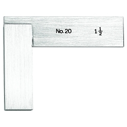 Starrett® 20-1 1/2 Non-Graduated Master Precision Square, 1-1/2 in, 17/32 in Tongue, Hardened Steel
