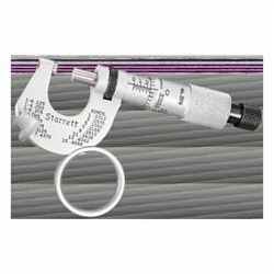 Starrett® 209RL Mechanical Can Curl Micrometer, 0 to 1/2 in Measuring, Graduations 0.001 in, Steel, Satin Chrome