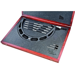 Starrett® 224.1DRLZ Micrometer Set, 12 - 16 in Range 0.001 in Graduations, Steel