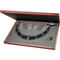 Starrett® 224.1JRLZ Micrometer Set, 20 to 24 in Range 0.001 in Graduations, Steel