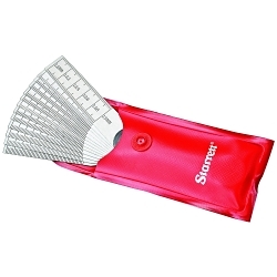 Starrett® 269MB 13-Leaves Taper Gage, 12 to 25 mm Measuring, Graduations 0.02 mm, 70 mm L, Tempered Steel, Polished