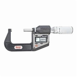 Starrett® 3732MEXFL-50 3732 Global Series® Electronic Outside Micrometer, 0.984 to 1.968 in Measuring, LCD Display, Carbide Tip, Satin Chrome