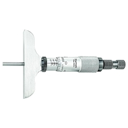 Starrett® 440Z-3RL Mechanical Depth Micrometer With Padded Case, 0 to 3 in, Graduations: 0.001 in