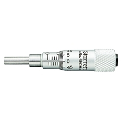 Starrett® 460MB Mechanical Micrometer Head, 0 to 13 mm, Graduations: 0.01 mm, Steel, Satin Chrome