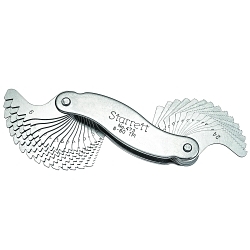 Starrett® 473 Screw Pitch Gauge, 6 to 60 TPI Measuring, 30 Leaves, Steel