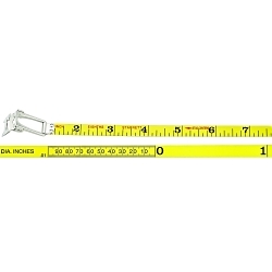 Starrett® LHY530JT-50 Global Series® Replacement Blade, Polyurethane/Enamel Coated, For Use With Steel Long Line Diameter Measuring Tapes, 1/8 in, PI in Graduation, Yellow