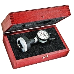 Starrett® 683-4Z Internal Chamfer Gage, 1 to 2 in Measuring, Graduations 0.001 in, 3-Blade Plunger, Hardened Tool Steel