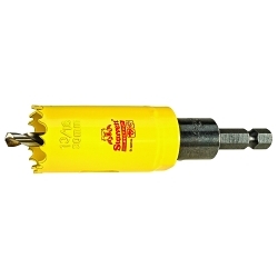 Starrett® ADCH0136 Global Series® Bi-Metal Deep Cut Dual Pitch Hole Saw With Arbor, 1-3/16 in Dia, 2 in D Cutting, HSS Cutting Edge, 1/2-20 Arbor