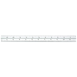 Starrett® CB12-4R Combination Square Blade, 6 in L Carbon Steel Blade, 1 Pieces, #4R - 8ths, 16ths, Quick-Reading 32nds, 64ths Graduation