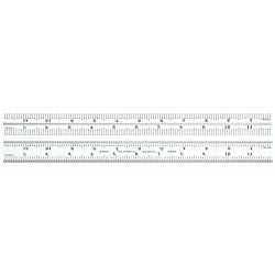 Starrett® CB12-6R Combination Square Blade, 12 in L Hardened and Tempered Steel Blade, 1 Pieces, #6R - Aircraft Quick-Reading 50ths, 10ths Graduation