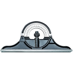 Starrett® CPR-1224W Reversible Protractor Head, For Use With Combination Square, Combination Sets and Bevel Protractor, Cast Iron, Black Smooth