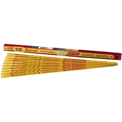 Starrett® KBS1218-10 Unique Hand Hacksaw Blade, 1/2 in W x 12 in L Blade, HSS Cutting Edge, 18 TPI, B-Metal/HSS Blade