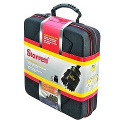 Starrett® KCT06041-N Electrician's Hole Saw Kit, 10 Pieces, Carbide Tip
